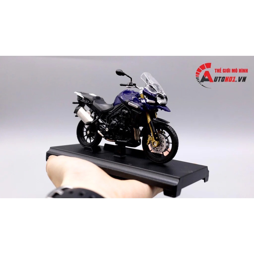 MÔ HÌNH XE MÔ TÔ TRIUMPH TIGER EXPLORER 1:18 WELLY 5457