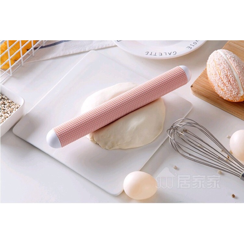 Cán lăn bột nhựa có gai 27cm