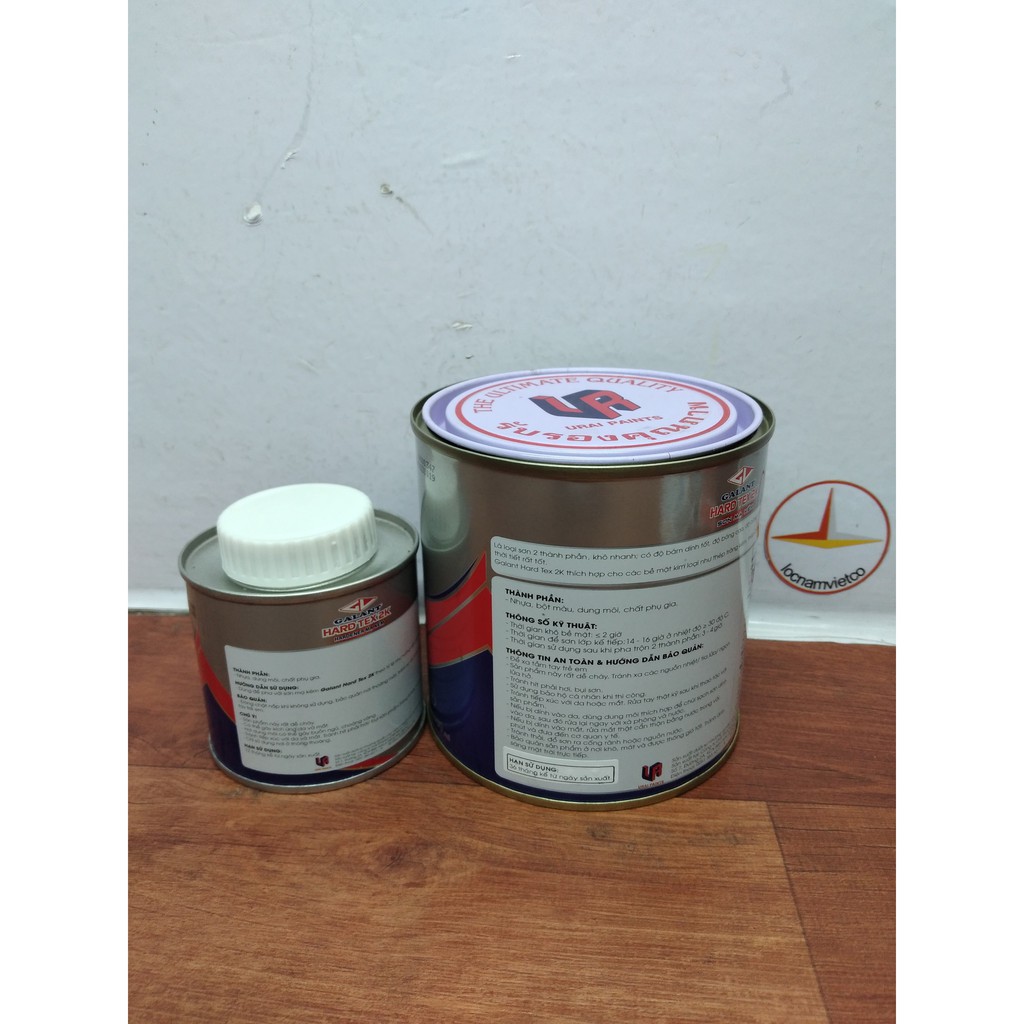 Sơn Sắt Kẽm Epoxy Hard Tex 2K (Đủ màu) 1L/bộ