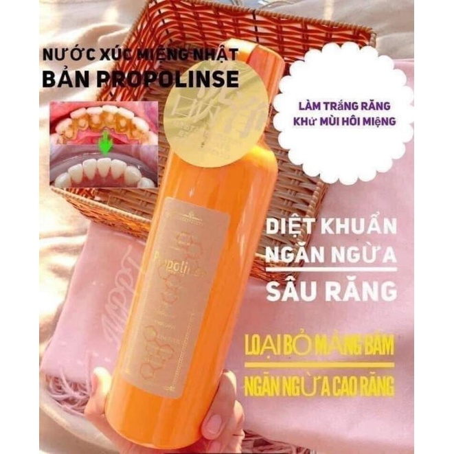 Nước súc miệng Nhật Bản Propolinse người lớn 600ml và trẻ em 400ml Nội địa Nhật
