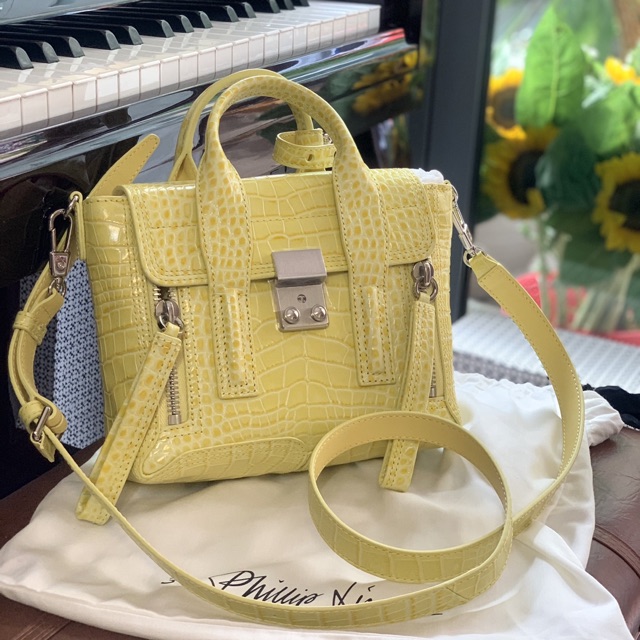 Túi Phillip Lim Pashli vàng croc mới 2020