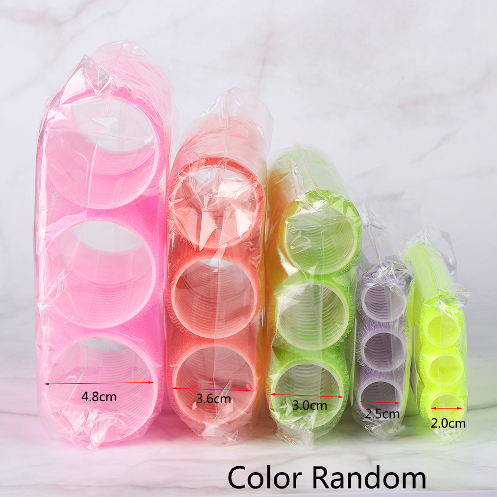 Bộ 6 Lô Uốn Tóc Nhiều Kích Cỡ Chuyên Dụng Cho Salon Màu Sắc Ngẫu Nhiên