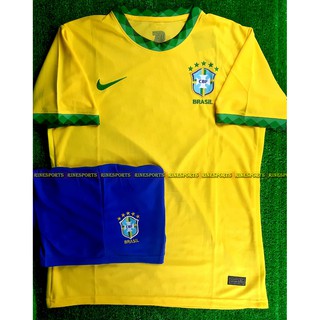 Bộ áo bóng đá Brazil vàng Vòng loại Copa 2021 mới nhất hàng thailand chuẩn thi đấu 99% - Hàng y hình