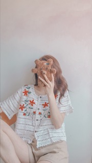 Áo len đan cộc tay ( HẾT HÀNG )