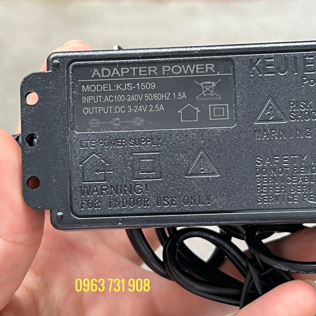 Bộ chỉnh nguồn đa năng 3v đến 24v-2.5A bảo hành 12 tháng