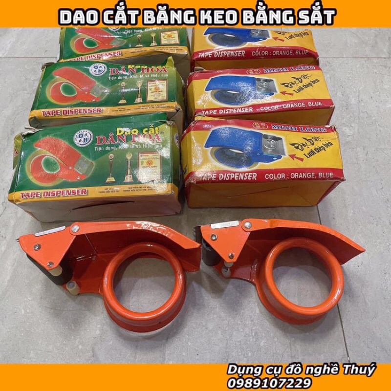 Dao Cắt Băng Keo Dân Hoa Cầm Tay 5Cm-6Cm, Bằng Sắt Chính Hãng