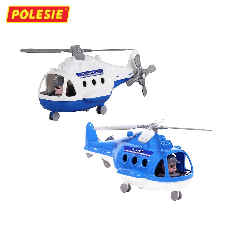 Đồ Chơi Mô Hình Máy Bay Trực Thăng Cảnh Sát, Nhựa ABS An Toàn Nhập Khẩu Châu Âu CHÍNH HÃNG POLESIE 68675