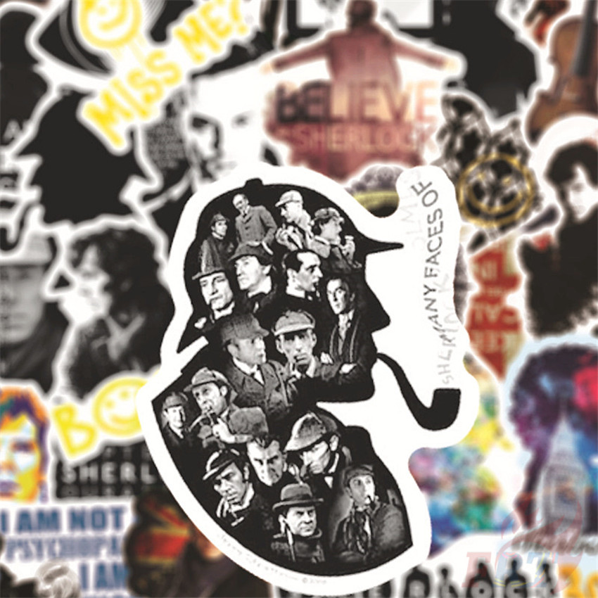❉ Sherlock - Series 02 BBC TV Shows Stickers ❉ 50Pcs/Set Sherlock·Holmes DIY Fashion Luggage Laptop Skateboard Decals Doodle Stickers