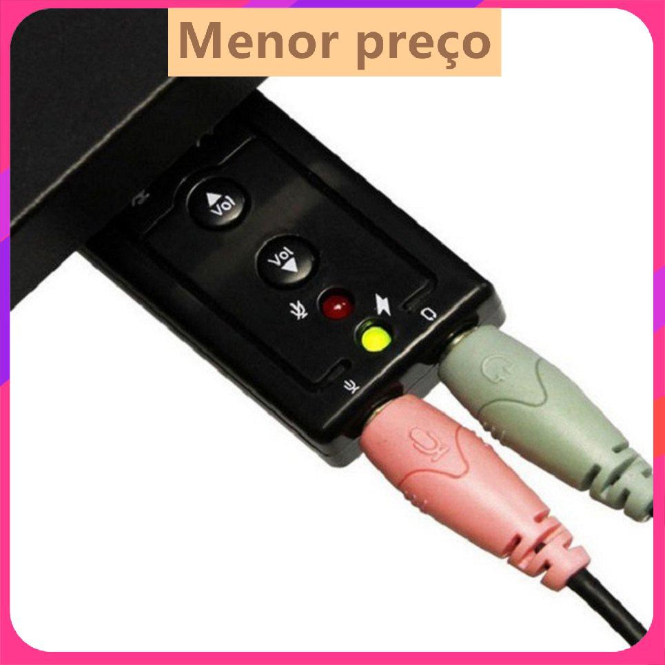 7.1 USB bên ngoài Card âm thanh USB sang giắc cắm tai nghe 3.5mm Bộ chuyển đổi âm thanh kỹ thuật số | BigBuy360 - bigbuy360.vn