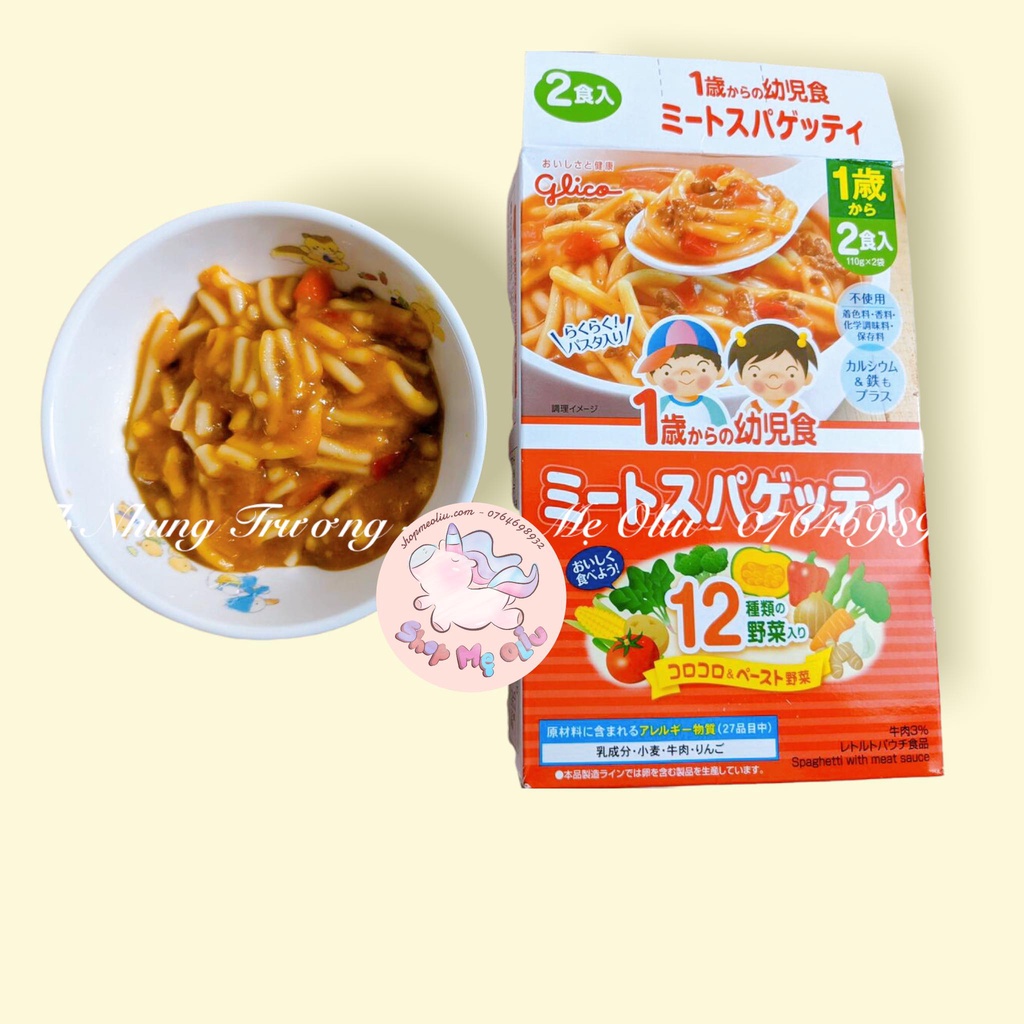 Cháo / Súp /Mì ống Glico Nhật Bản cho bé từ 12 tháng tuổi