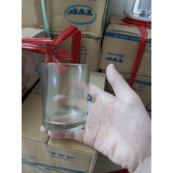 Bộ 6 cốc ly thủy tinh 200ml, ly cafe sữa, ly trà đá