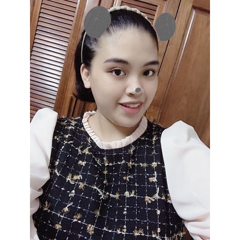 Váy bầu bigsize -Đầm bầu thiết kế GuMe mặc Tết GUME dạ tweed kim tuyến cao cấp 2 lớp,tay vải lụa vân gỗ có bo chun MB185