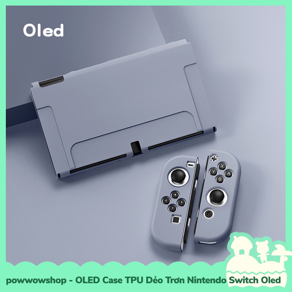 OLED Phụ Kiện Case Ốp TPU Dẻo Trơn Cho Máy Game Nintendo Switch OLED Simple Color