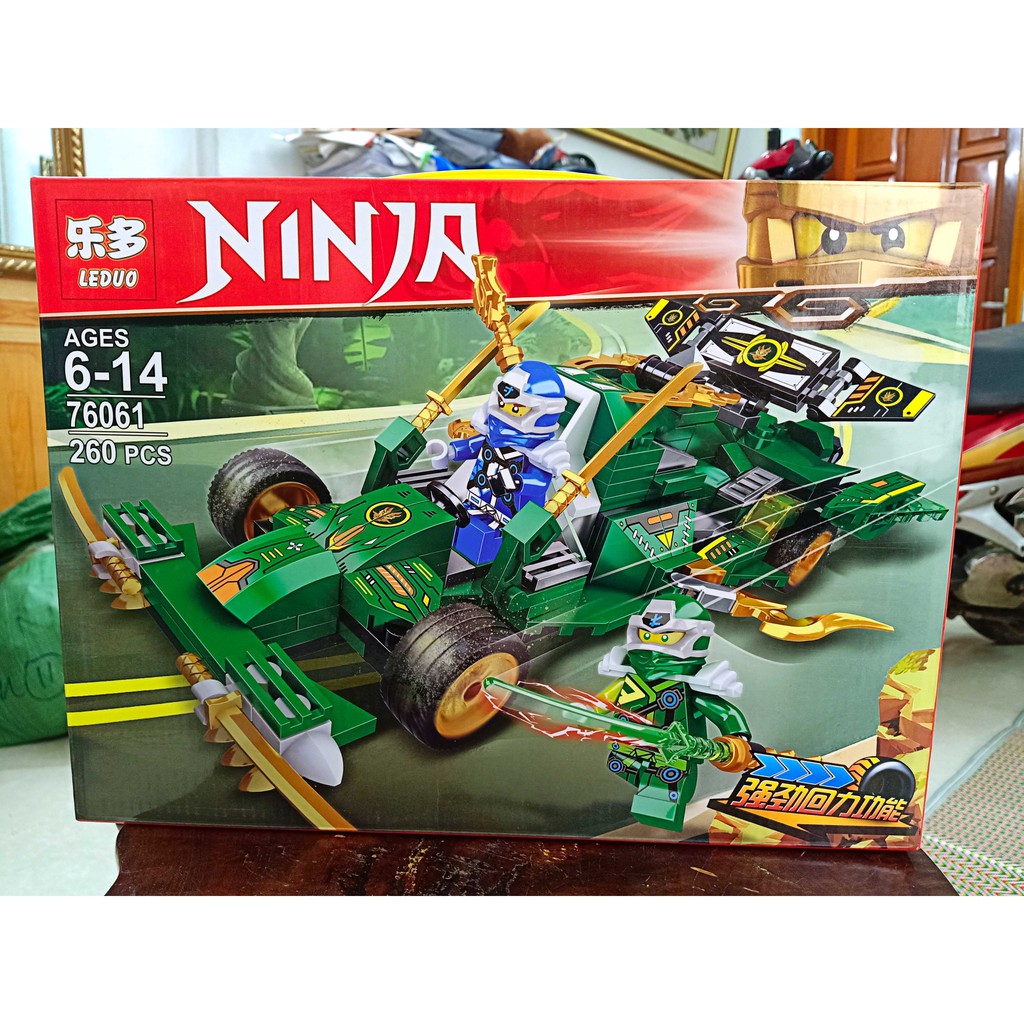 Bán   lắp ráp Lego Ninjago zimo 4013 76061 Xe Đua Bóng Đêm Của Ninja Jungle Assault Vehicle