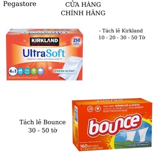Giấy thơm quần áo Kirkland 250 tờ Giấy sấy xả quần áo Bounce 160 tờ khăn thơm