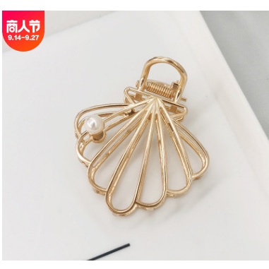 Kẹp tóc kim loại cỡ lớn thiết kế đơn giản thời trang