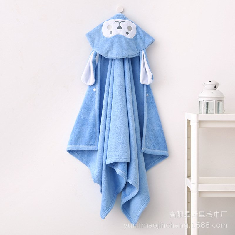 Áo choàng tắm cho trẻ, khăn tắm có mũ, chất liệu mềm mịn, có thể dùng khi trẻ vừa tắm xong TUTI MOMMY