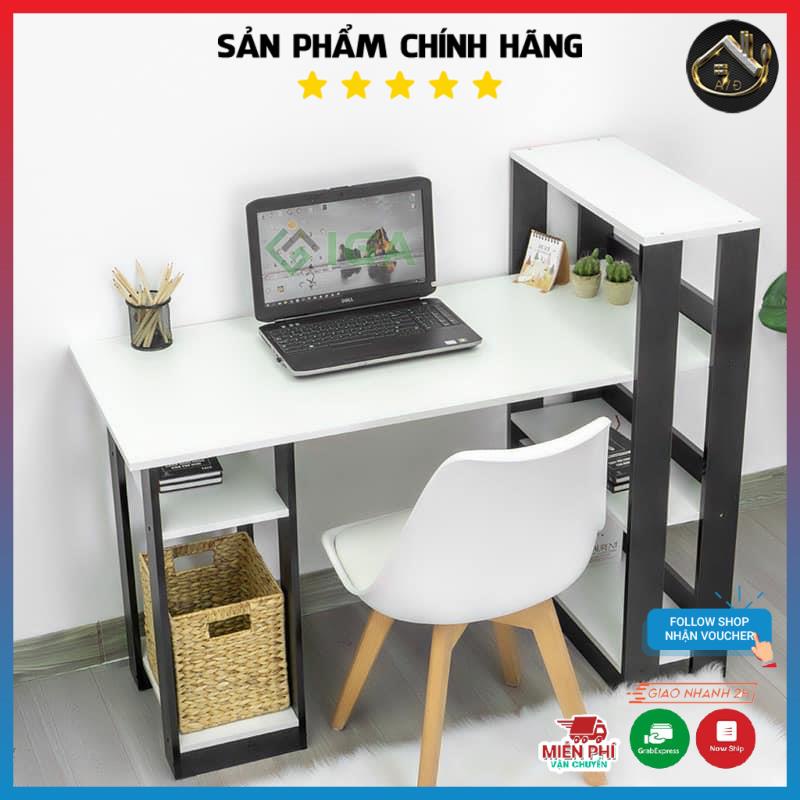 Bàn học, làm việc đen trắng, thiết kế sang trọng hiện đại chất gỗ MDF dễ dàng lắp ráp