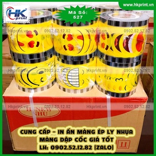 Cuộn màng ép ly nhựa Icon mặt cười mới 537