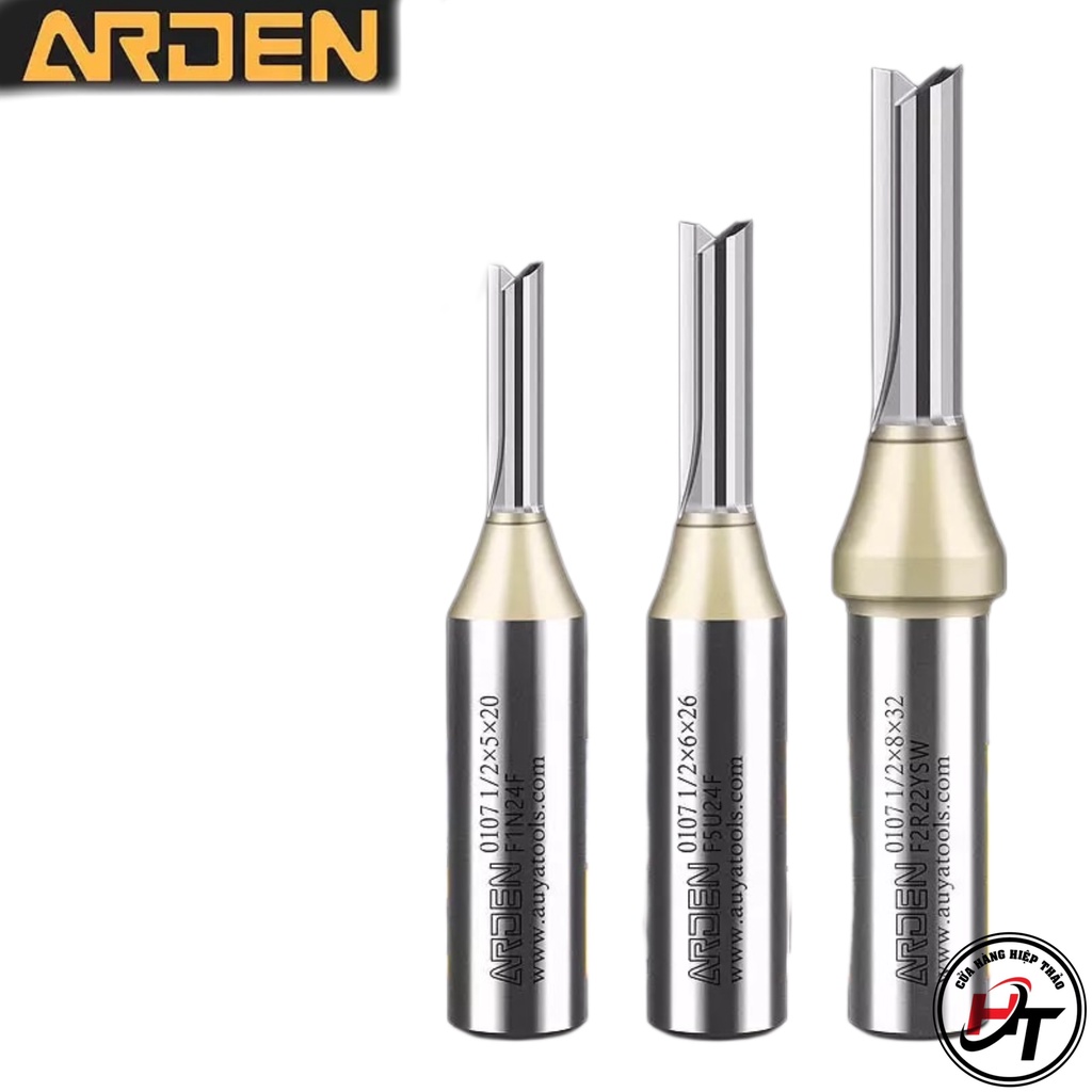 Dao phay CNC mũi cắt CNC gỗ ARDEN 2 me 3 cánh Thẳng TCT 3mm 4mm 5mm 6mm MCCNC-AD