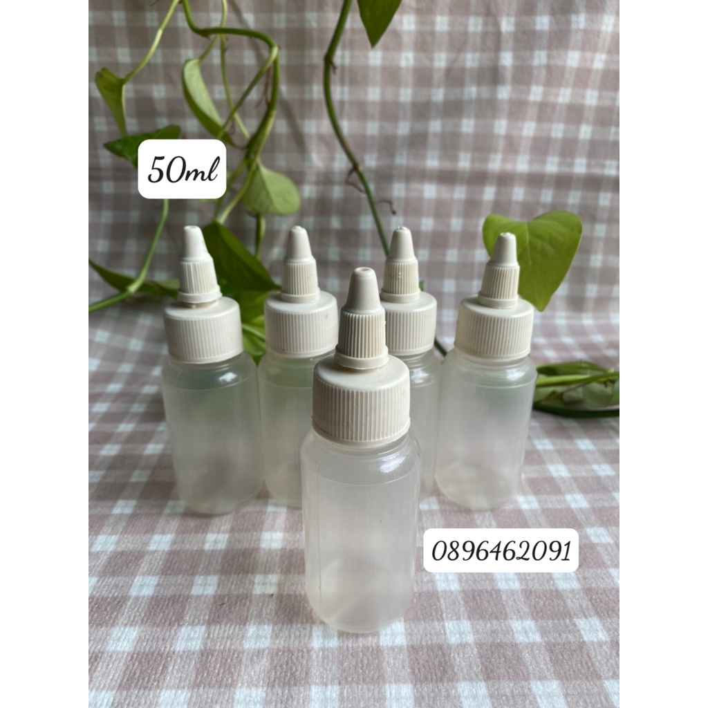 Chai nhựa nhỏ giọt 50ml/100ml NÚT NHỌN NHỎ GIỌT MỀM DẺO