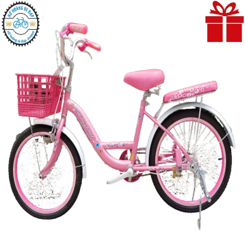 Xe đạp trẻ em Thống Nhất nữ 20inch, 24inch màu hồng.