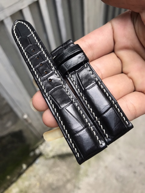 Dây da đồng hồ Handmade da cá sấu