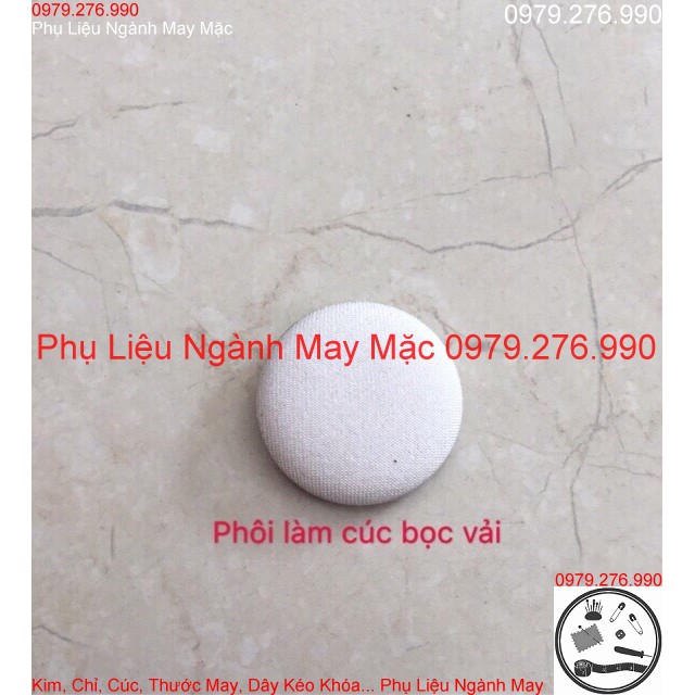 Phôi bọc nút vải- phôi bọc cúc