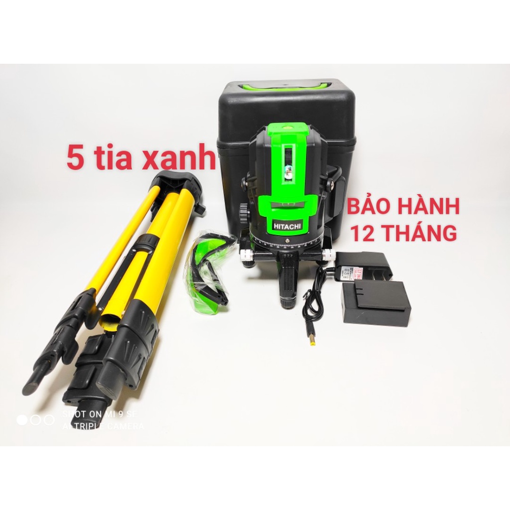 Máy cân mực cân bằng 5 tia xanh laser Hitachi