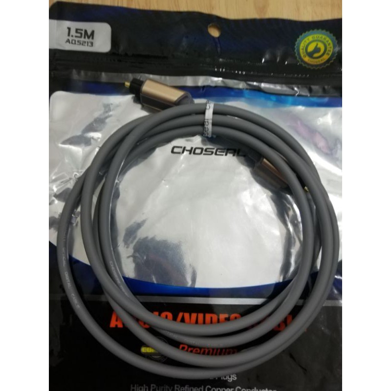 DÂY AUDIO QUANG 1.5m (Toslink, Optical) CHOSEAL chất lượng cao/PHUKIEN QN95