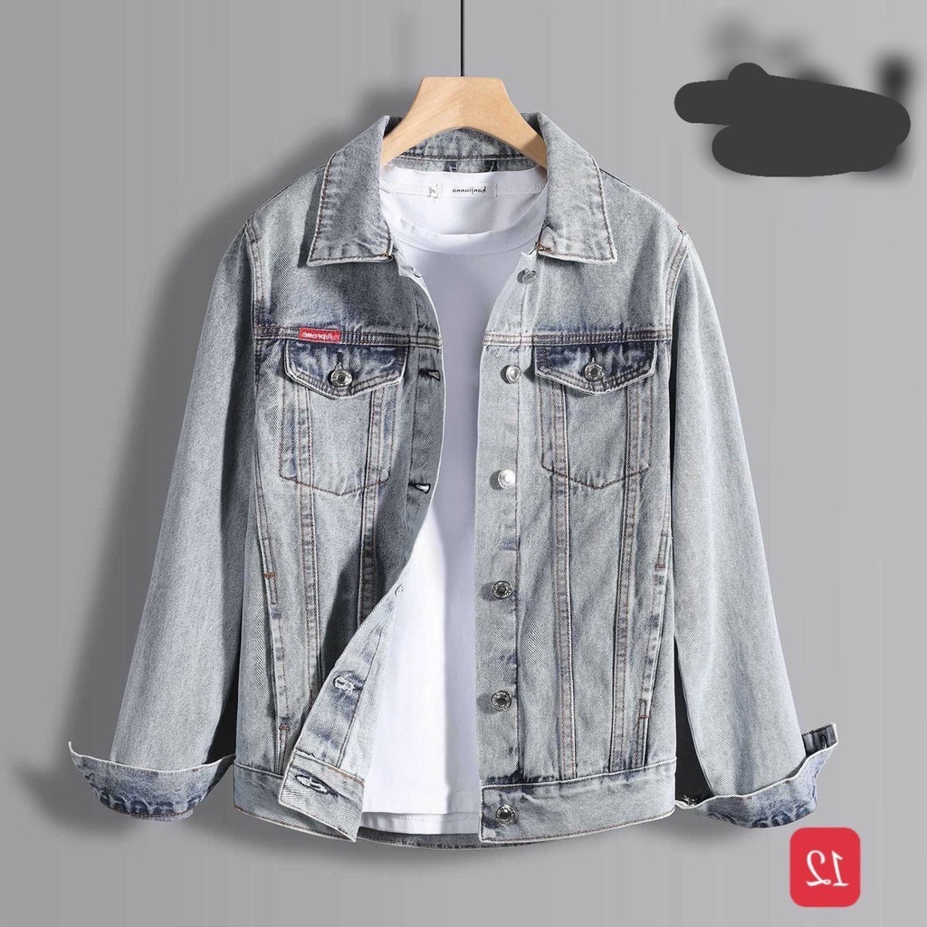 [HOT TREND] ÁO KHOÁC KAKI JEAN NAM ĐẸP CÓ TÚI TRƯỚC  THỜI TRANG MỚI NHẤT 2022 KN020