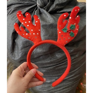 Bờm Tóc Giáng Sinh Ông Già Noel Sừng Tuần Lộc  Đáng Yêu Cute