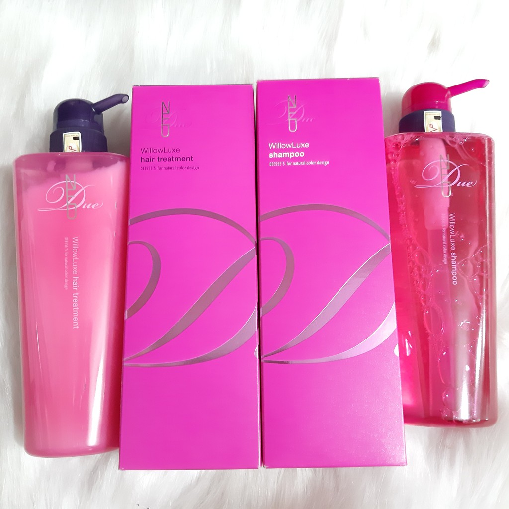 Bộ dầu gội xả suôn mượt sạch tóc và da đầu MILBON DEESSE'S NEU DUE WILLOWLUXE 500ml