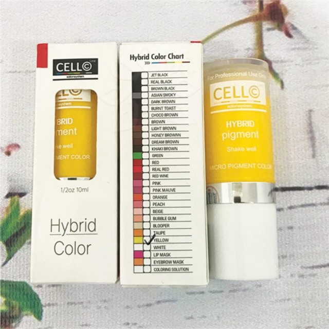 Vàng Chanh Cello Cam Kết Chuẩn Hàn Quốc, Mực Phun Xăm DCPX