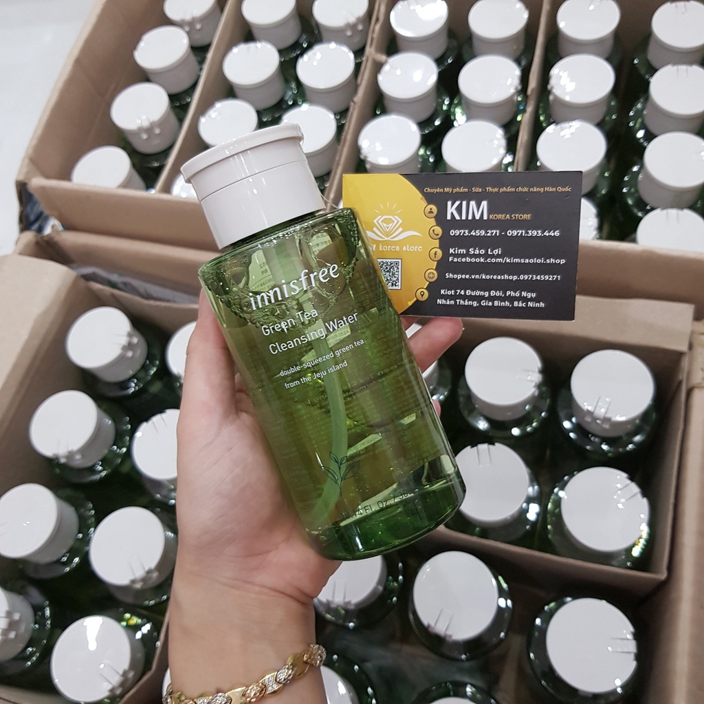 Nước tẩy trang trà xanh Innisfree Green Tea mẫu mới