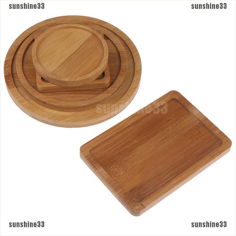 Khay Vuông / Tròn Bằng Tre Như Một Đế Hoa
