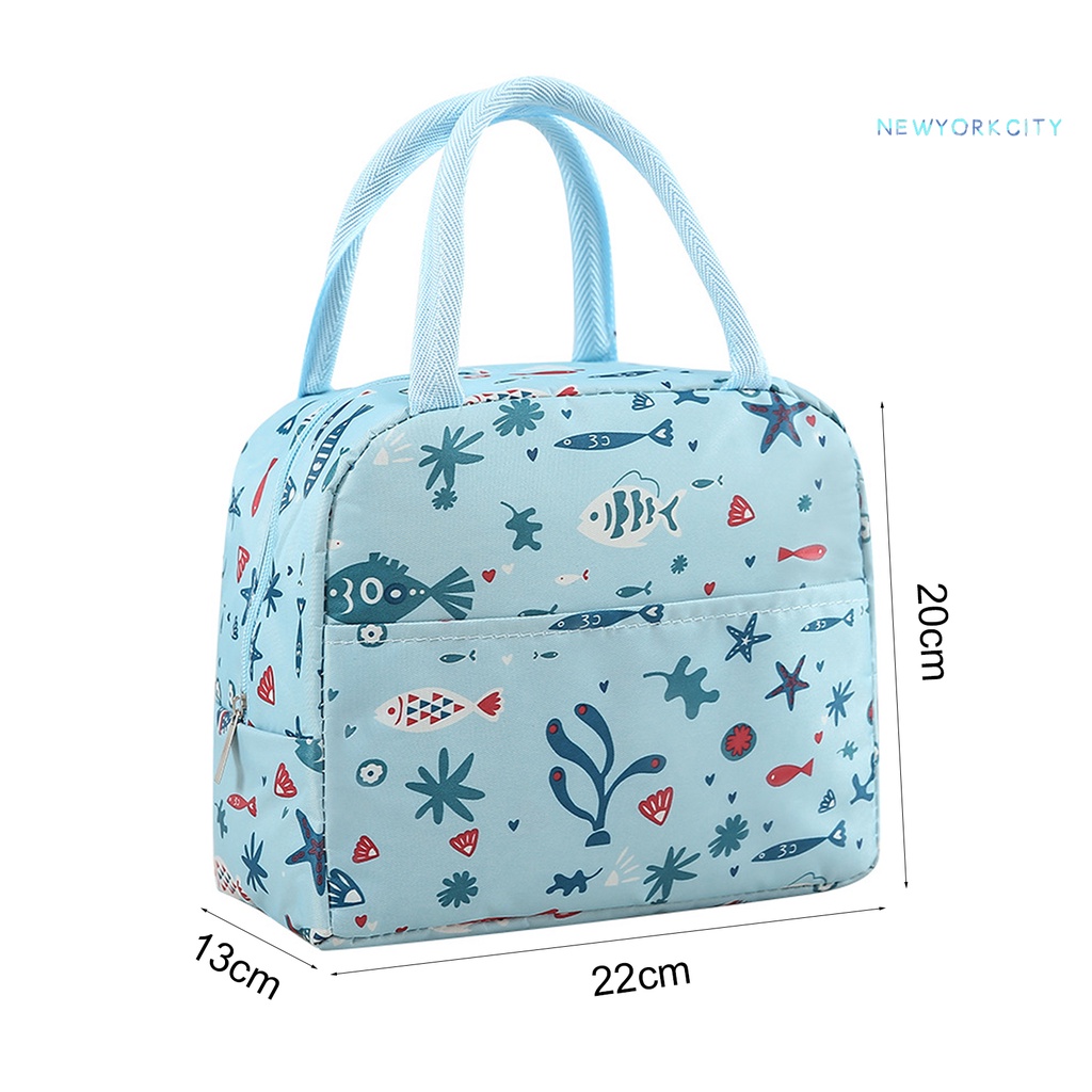 Túi Tote Lá Nhôm Cách Nhiệt Chống Rách Chống Rách Dùng Đi Cắm Trại/Đi Biển NYC