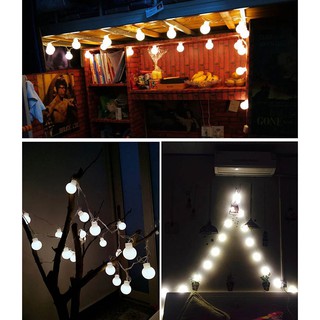 Đèn Trang Trí  💡💡💡  Dây Đèn Ping Pong Bóng 5cm Trang Trí Màu Vàng Ấm Cắm Điiện