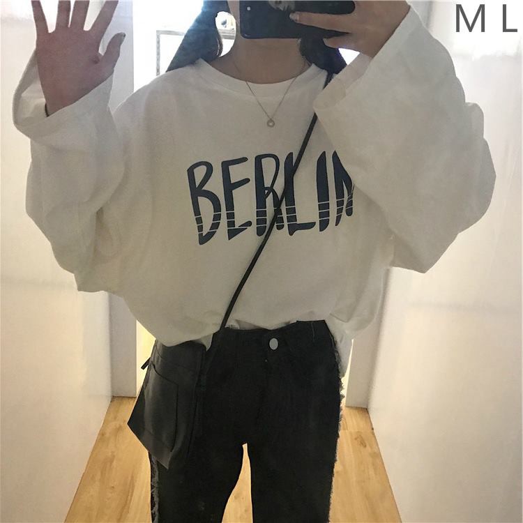 Ảnh thật cuối sp - Áo thun tay dài form rộng BERLIN hàng thu đông ulzzang | BigBuy360 - bigbuy360.vn