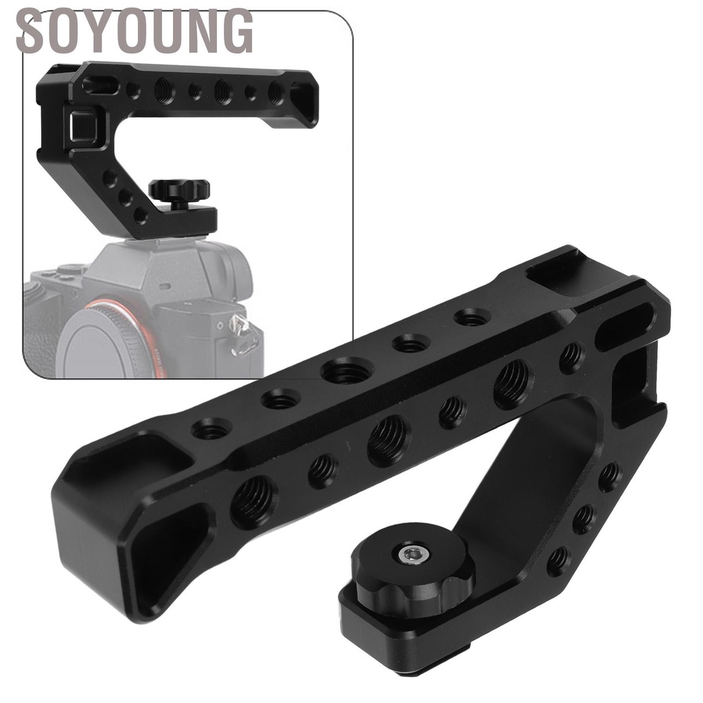 Soyoung SLR Camera Top Handle Grip Mirrorless Cold Shoe Adapter Mount Hand Held Stabilizer