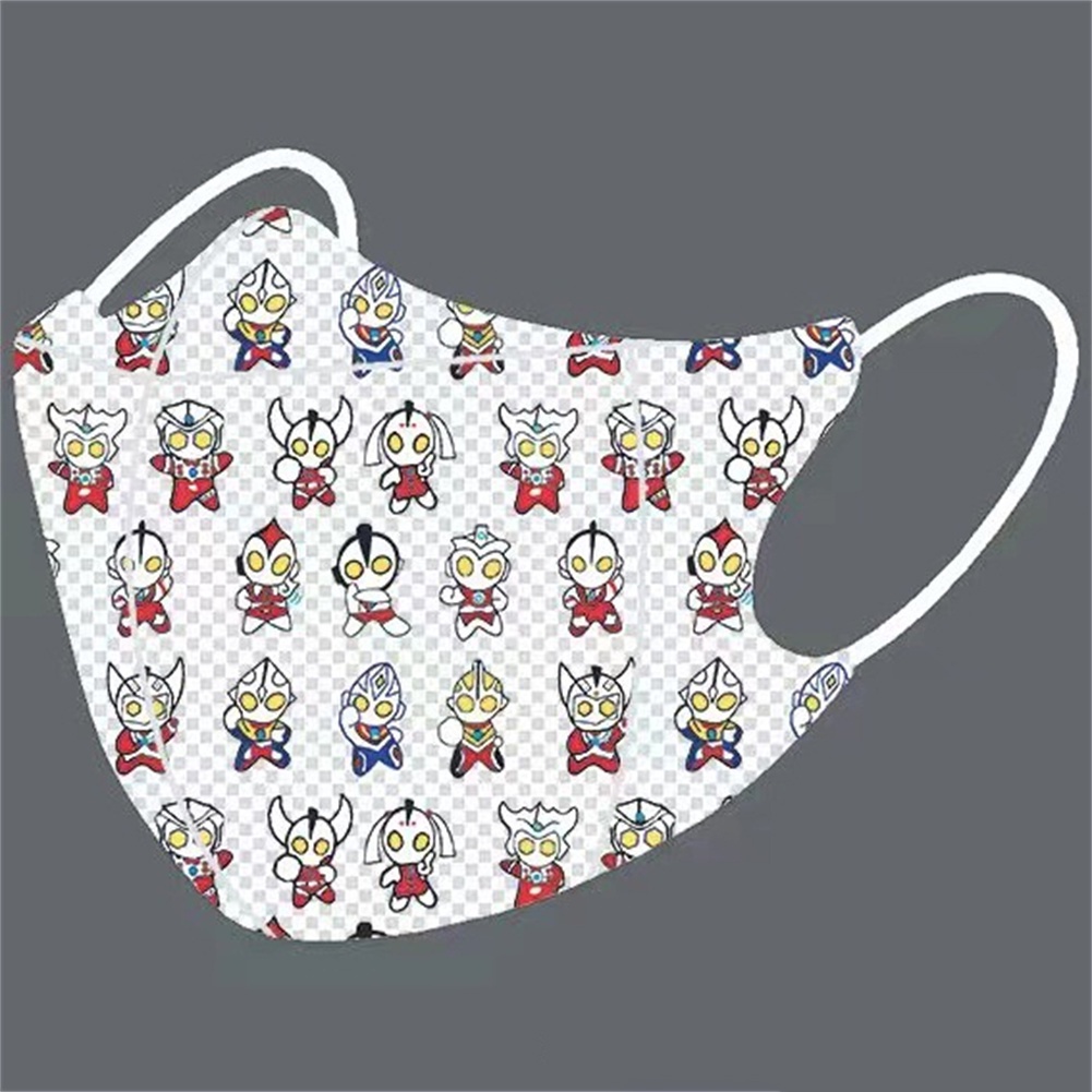 10 Chiếc Khẩu Trang Trẻ Em 4-12 Tuổi Hình Hoạt Hình Mặt Nạ Họa Tiết Ultraman/Spiderman/Marvel Mặt Nạ Bảo Vệ Dùng Một Lần Mặt Nạ Phòng Ngừa 3 Lớp 3d [Pwatch】