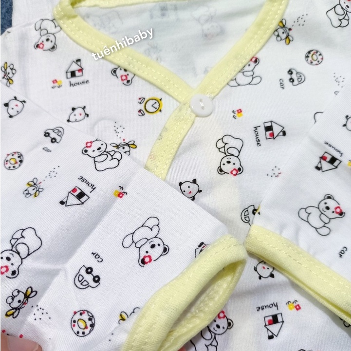 Áo sơ sinh dài tay chất cotton cho bé trai và bé gái