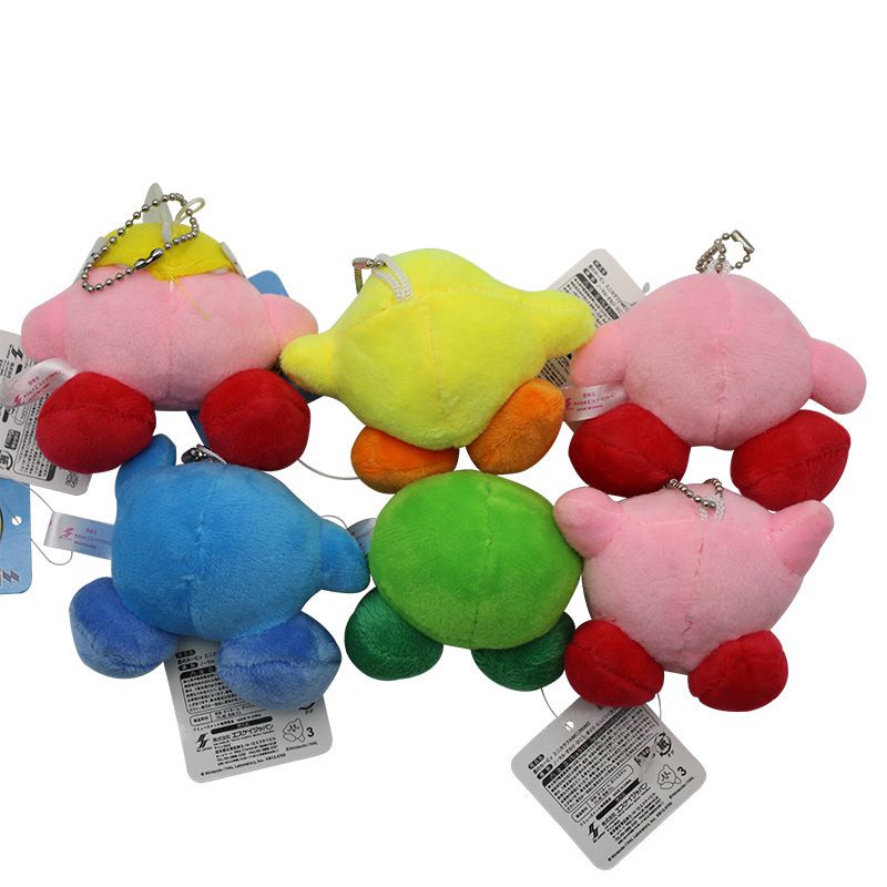 Móc Khóa Hình Búp Bê Nhồi Bông 6 Kirby Dễ Thương