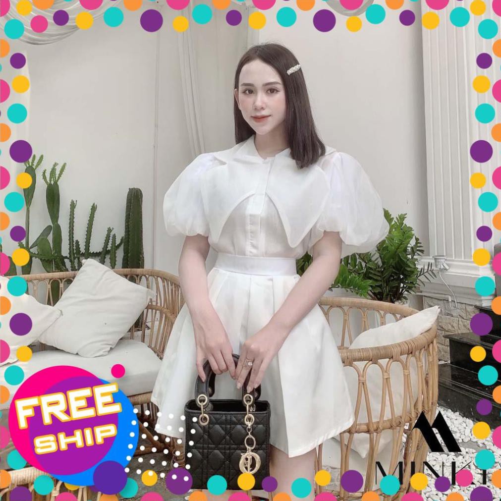 [SALE_SỐC_45%] [ HÀNG THIẾT KẾ] SET ÁO CỔ NHỌN VÀ CHÂN VÁY XẾP LY - CHẤT LIỆU TƠ CAO CẤP - MÀU HỒNG [SIÊU PHẨM] | BigBuy360 - bigbuy360.vn