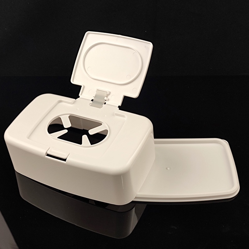 1 Hộp Đựng Khăn Giấy Ướt Bằng Nhựa Tiện Dụng Cho Gia Đình