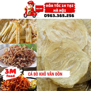 Cá bò khô đặc sản Vân Đồn cá Bóng khô loại ngon 500gr [ Hỏa tốc tại Hà Nội ] 3M FOOD HS