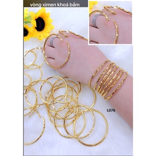 Bộ ximen 2li, khóa lưỡi gà mạ vàng 18K giống thật 99,9% BỘ 7 VÒNG XIMEN KHÓA GÀI NHƯ VÀNG THẬT CAO CẤP