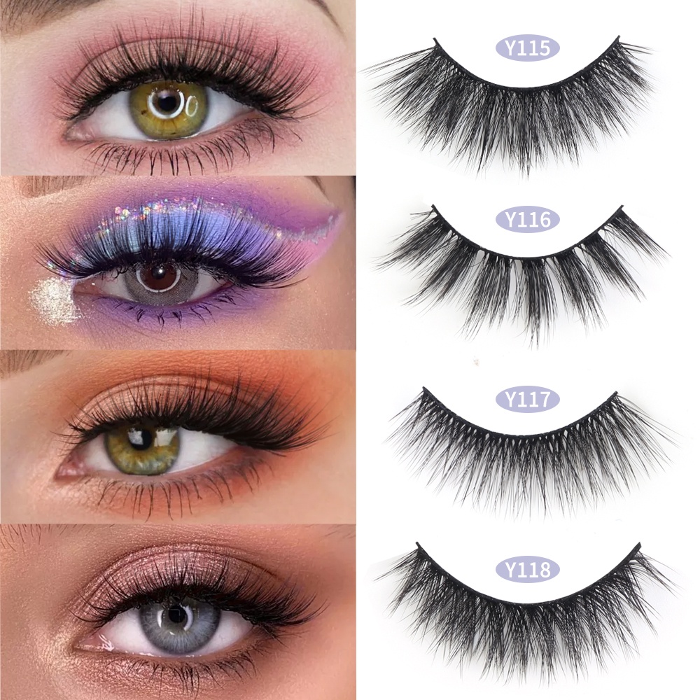 [Hàng mới về] Set 2 Cặp Lông Mi Giả 3d Magefy Trang Điểm Tự Nhiên