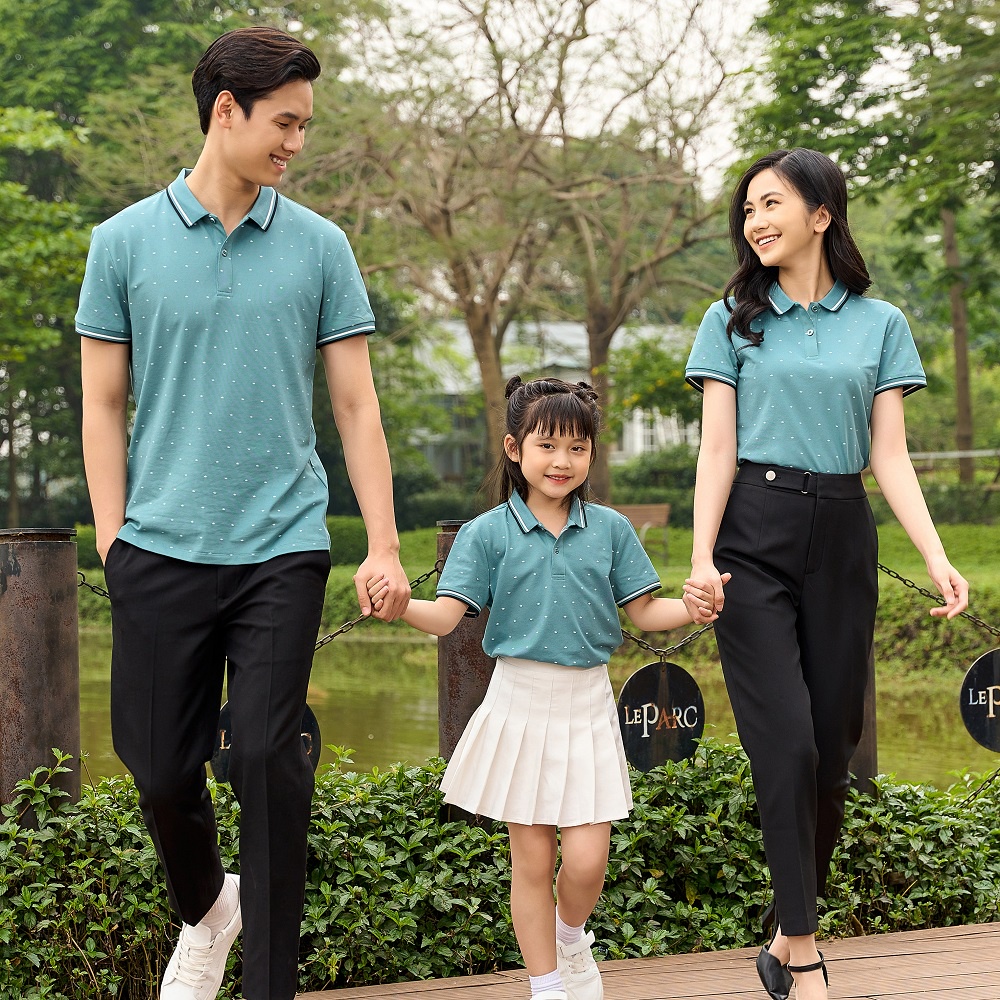 Áo polo YODY nữ mắt chim in hình vương miện APN5044