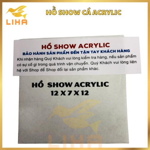 Hồ Show Cá Chất liệu Acrylic - Keo Show/Bể Show Cá Betta Guppy